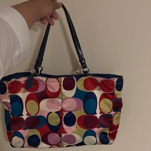 Colorful Patterned Women's Tote Bag